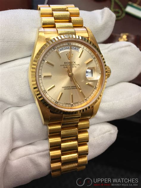 gold rolex presidential price|rolex day date gold price.